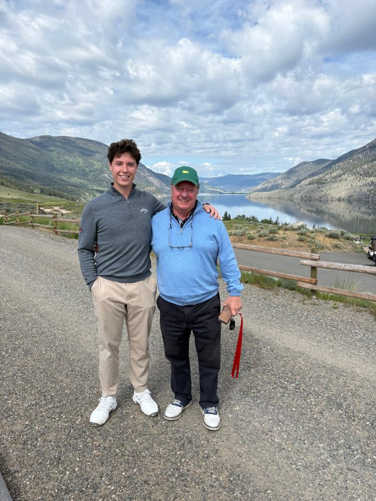 Christian Fry and his father